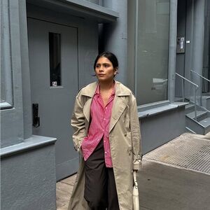 Schostal stripped button up